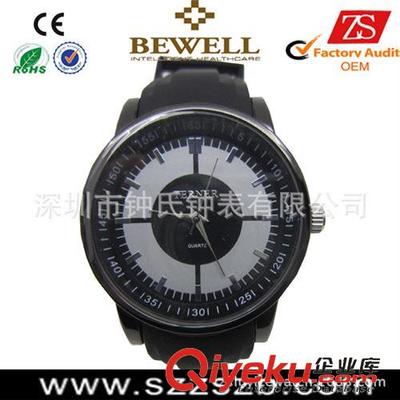 深圳市钟氏钟表 走品质路线的硅胶石英手表与合金表壳配硅胶带礼品手表工厂